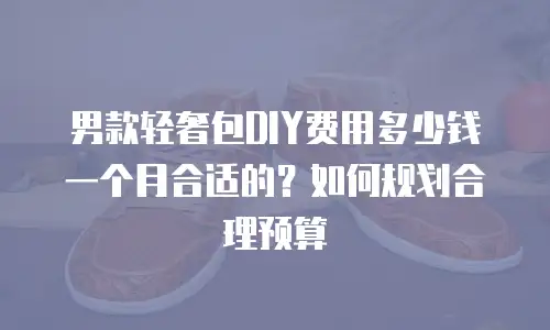 男款轻奢包DIY费用多少钱一个月合适的？如何规划合理预算