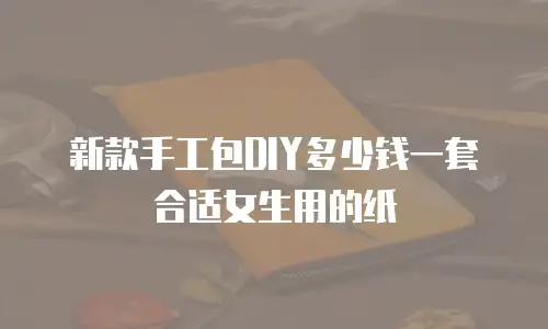 新款手工包DIY多少钱一套合适女生用的纸