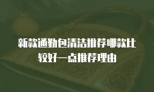 新款通勤包清洁推荐哪款比较好一点推荐理由
