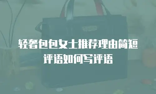 轻奢包包女士推荐理由简短评语如何写评语