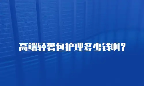高端轻奢包护理多少钱啊？
