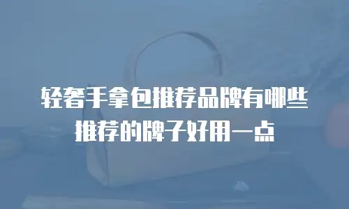 轻奢手拿包推荐品牌有哪些推荐的牌子好用一点