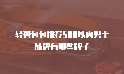 轻奢包包推荐500以内男士品牌有哪些牌子