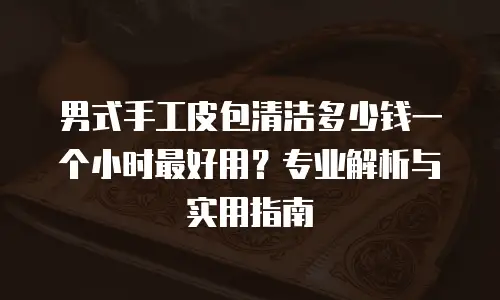 男式手工皮包清洁多少钱一个小时最好用？专业解析与实用指南