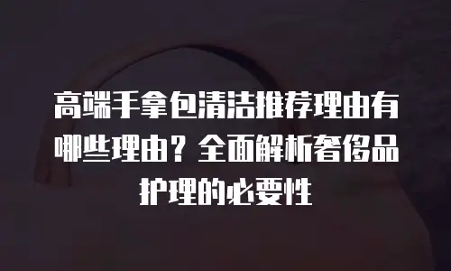 高端手拿包清洁推荐理由有哪些理由？全面解析奢侈品护理的必要性