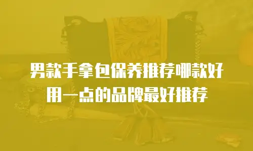 男款手拿包保养推荐哪款好用一点的品牌最好推荐