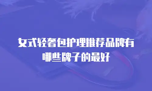女式轻奢包护理推荐品牌有哪些牌子的最好