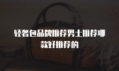 轻奢包品牌推荐男士推荐哪款好推荐的