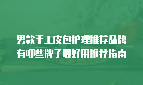 男款手工皮包护理推荐品牌有哪些牌子最好用推荐指南