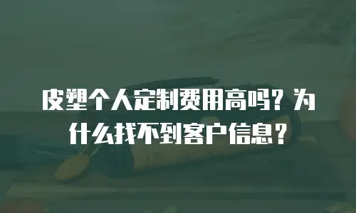 皮塑个人定制费用高吗？为什么找不到客户信息？