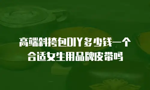 高端斜挎包DIY多少钱一个合适女生用品牌皮带吗