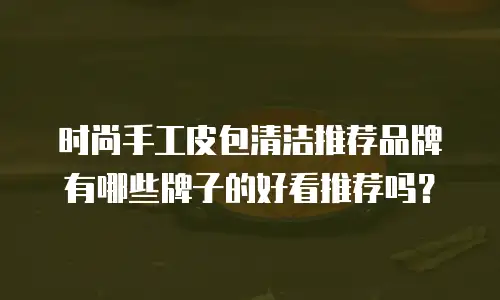 时尚手工皮包清洁推荐品牌有哪些牌子的好看推荐吗？
