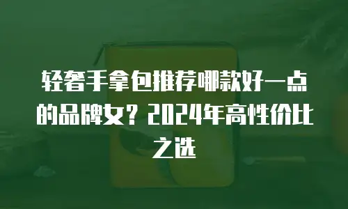轻奢手拿包推荐哪款好一点的品牌女？2024年高性价比之选
