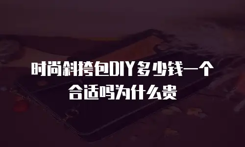 时尚斜挎包DIY多少钱一个合适吗为什么贵
