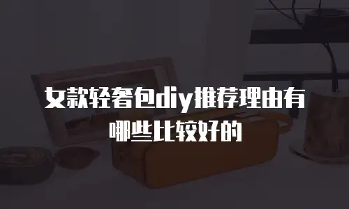女款轻奢包diy推荐理由有哪些比较好的