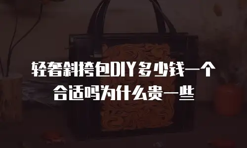 轻奢斜挎包DIY多少钱一个合适吗为什么贵一些