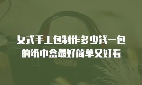 女式手工包制作多少钱一包的纸巾盒最好简单又好看