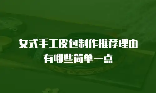 女式手工皮包制作推荐理由有哪些简单一点