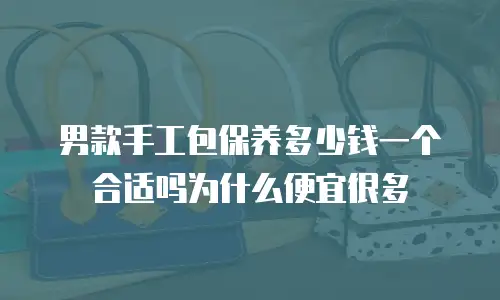 男款手工包保养多少钱一个合适吗为什么便宜很多