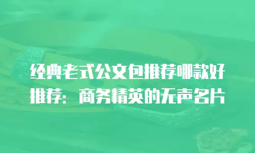 经典老式公文包推荐哪款好推荐：商务精英的无声名片