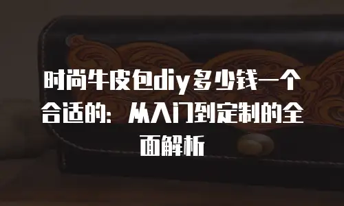时尚牛皮包diy多少钱一个合适的：从入门到定制的全面解析