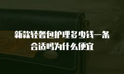 新款轻奢包护理多少钱一条合适吗为什么便宜