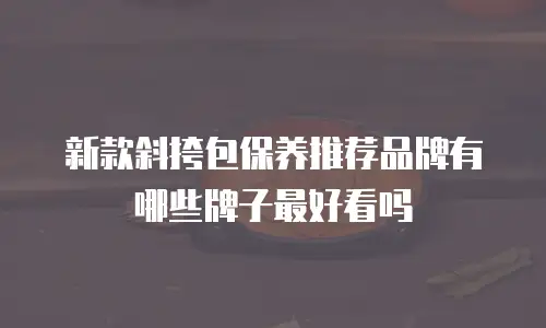 新款斜挎包保养推荐品牌有哪些牌子最好看吗