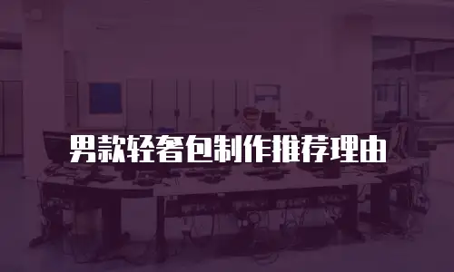男款轻奢包制作推荐理由