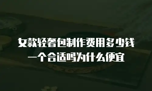 女款轻奢包制作费用多少钱一个合适吗为什么便宜