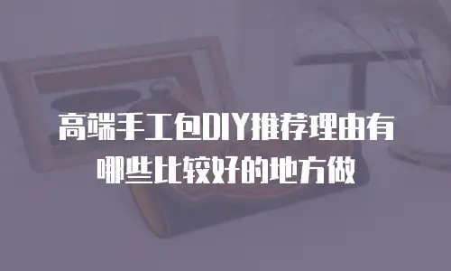 高端手工包DIY推荐理由有哪些比较好的地方做
