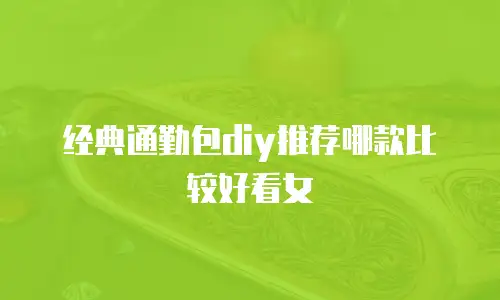 经典通勤包diy推荐哪款比较好看女
