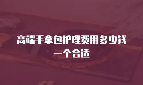高端手拿包护理费用多少钱一个合适