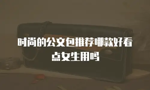 时尚的公文包推荐哪款好看点女生用吗