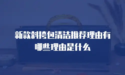 新款斜挎包清洁推荐理由有哪些理由是什么