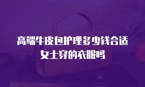 高端牛皮包护理多少钱合适女士穿的衣服吗