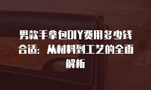 男款手拿包DIY费用多少钱合适：从材料到工艺的全面解析
