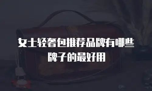 女士轻奢包推荐品牌有哪些牌子的最好用