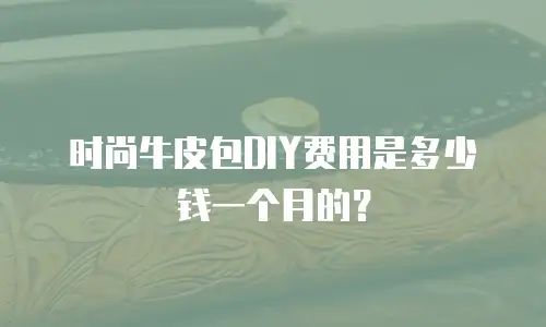 时尚牛皮包DIY费用是多少钱一个月的？