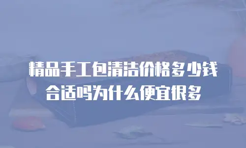 精品手工包清洁价格多少钱合适吗为什么便宜很多
