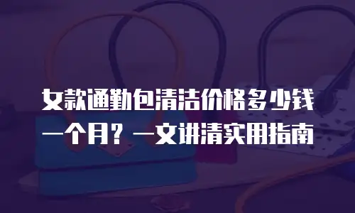 女款通勤包清洁价格多少钱一个月？一文讲清实用指南