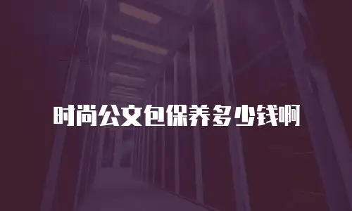 时尚公文包保养多少钱啊
