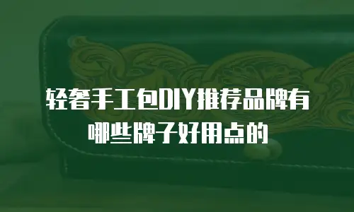 轻奢手工包DIY推荐品牌有哪些牌子好用点的
