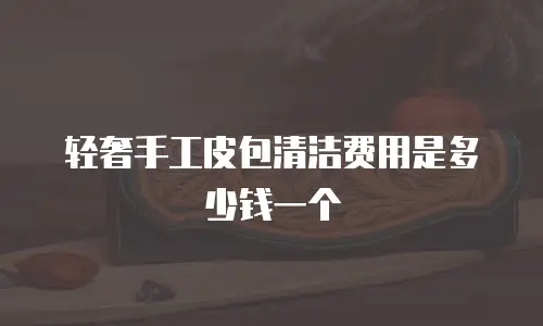 轻奢手工皮包清洁费用是多少钱一个