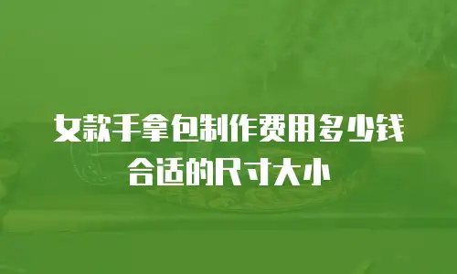 女款手拿包制作费用多少钱合适的尺寸大小