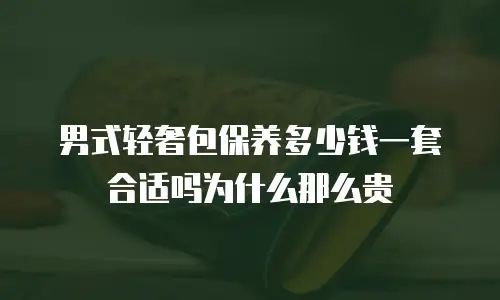 男式轻奢包保养多少钱一套合适吗为什么那么贵