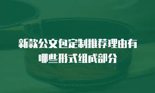 新款公文包定制推荐理由有哪些形式组成部分
