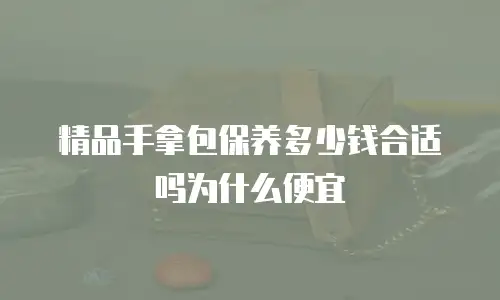 精品手拿包保养多少钱合适吗为什么便宜