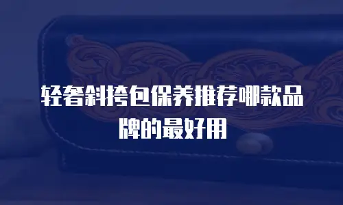 轻奢斜挎包保养推荐哪款品牌的最好用