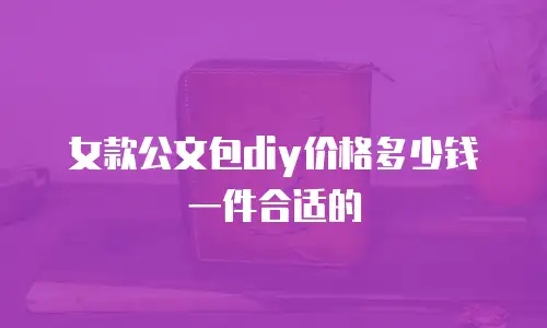 女款公文包diy价格多少钱一件合适的