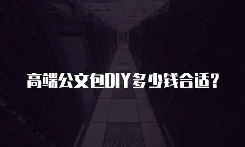 高端公文包DIY多少钱合适？